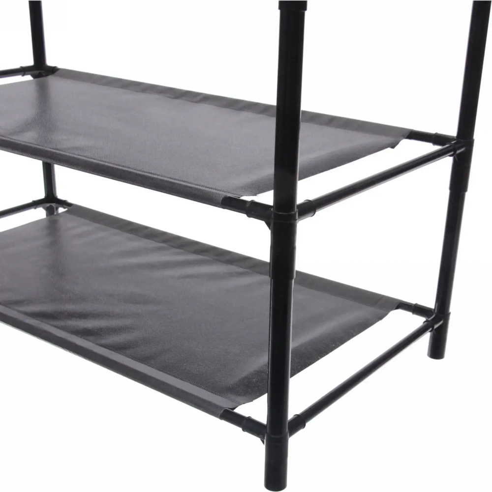 Вешалка напольная, четыре полки 154х30х60 черная