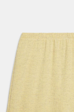 ZARA БРЮКИ ПРЯМОГО КРОЯ ИЗ РЕЛЬЕФНОЙ ТКАНИ, СВЕТЛО-ЖЕЛТЫЙ