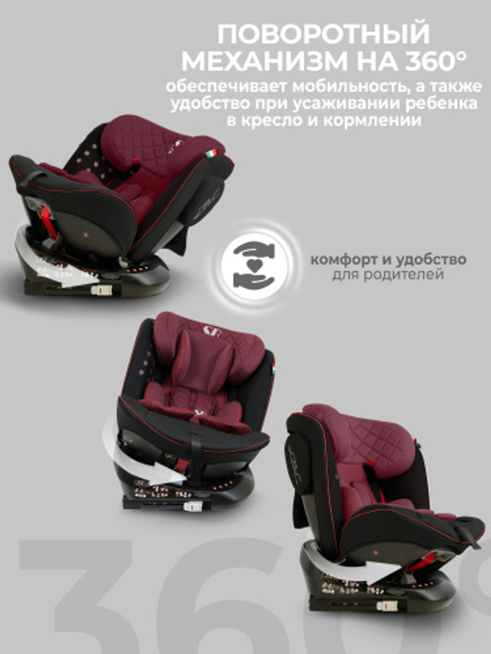 Автокресло  Sweet Baby Crosstour 360 SPS Isofix группа 0123 (0-36)