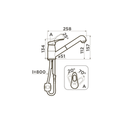 Смеситель для кухни Omoikiri Tateyama-S-SA Бежевый