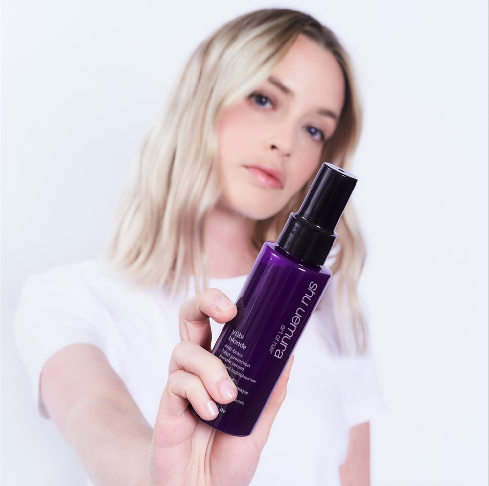 Shu Uemura Yūbi Blonde Serum - сыворотка для волос, нейтрализующая желтоватый оттенок /   100  ml  / GTIN 3474637120054