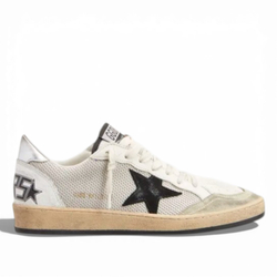 Мужские Кеды Golden Goose Ballstar Net Leather Low-Top Sneakers