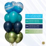 Шар (12''/30 см) Reflex, Зеркальный блеск, Лайм (931), хром, 10 шт.