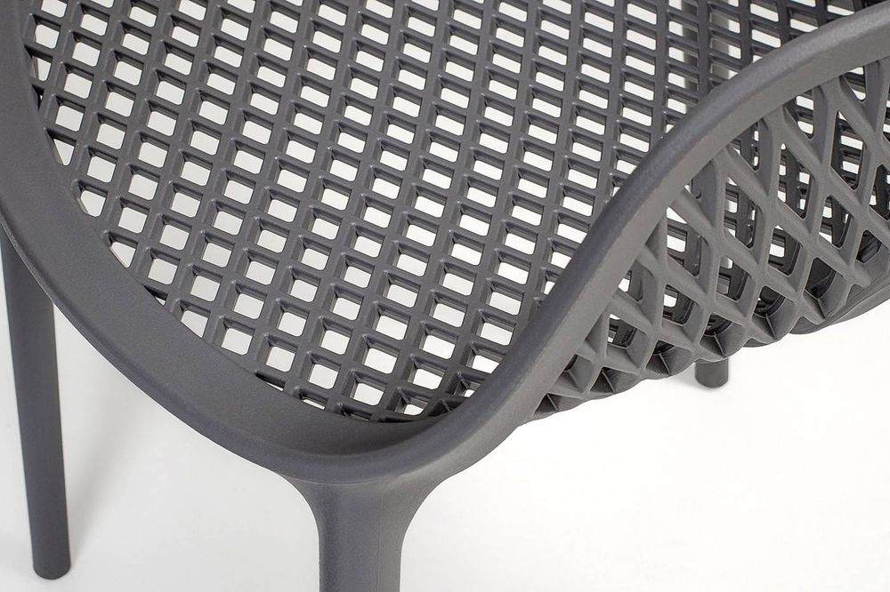 "Беллини" стул пластиковый, цвет темно-серый