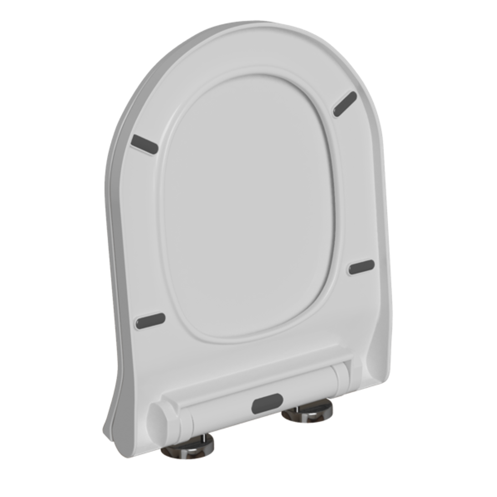 Сиденье для унитаза  WAVE ALEO дюропласт, микролифт, БЕЛЫЙ глянец NEW