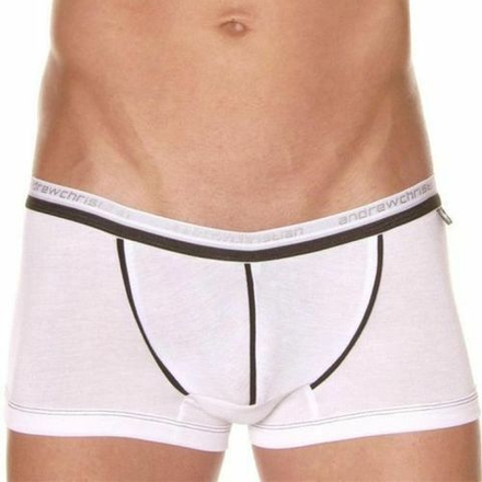 Мужские трусы боксеры белые Andrew Christian V Slim Boxer White