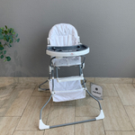 Стульчик для кормления 252 белый-серый