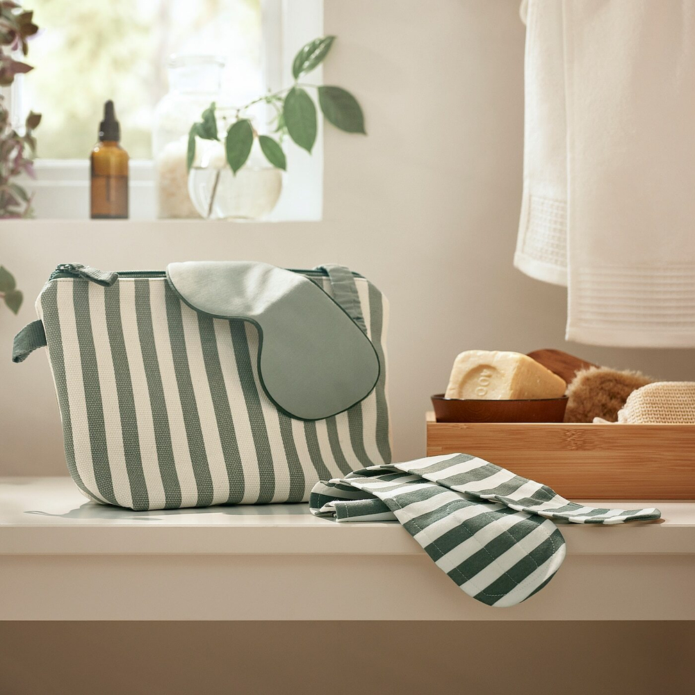 IKEA STJÄRNANEMON  (ИКЕА СТЙÄРНАНЕМОН)  -  Маска для глаз, серо-зеленая