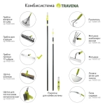 Грабли Travena, для комбисистемы, металл, 12 зубцов, 0.38 кг
