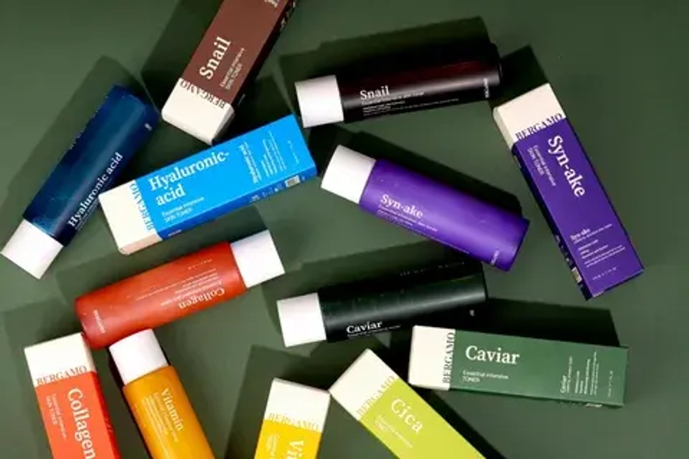 BERGAMO Антивозрастной тонер-эссенция для лица со змеиным пептидом Syn-Ake Essential Toner