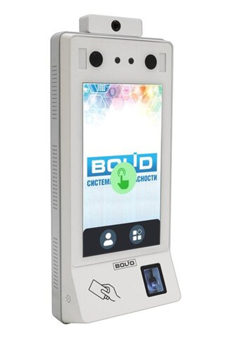 С2000-BIOAccess-SF10T - Считыватель  с контроллером по лицу,  по пальцам и проксимити картам стандарта EM-Marin. Распознавание защитной маски. Измерение температуры тела.