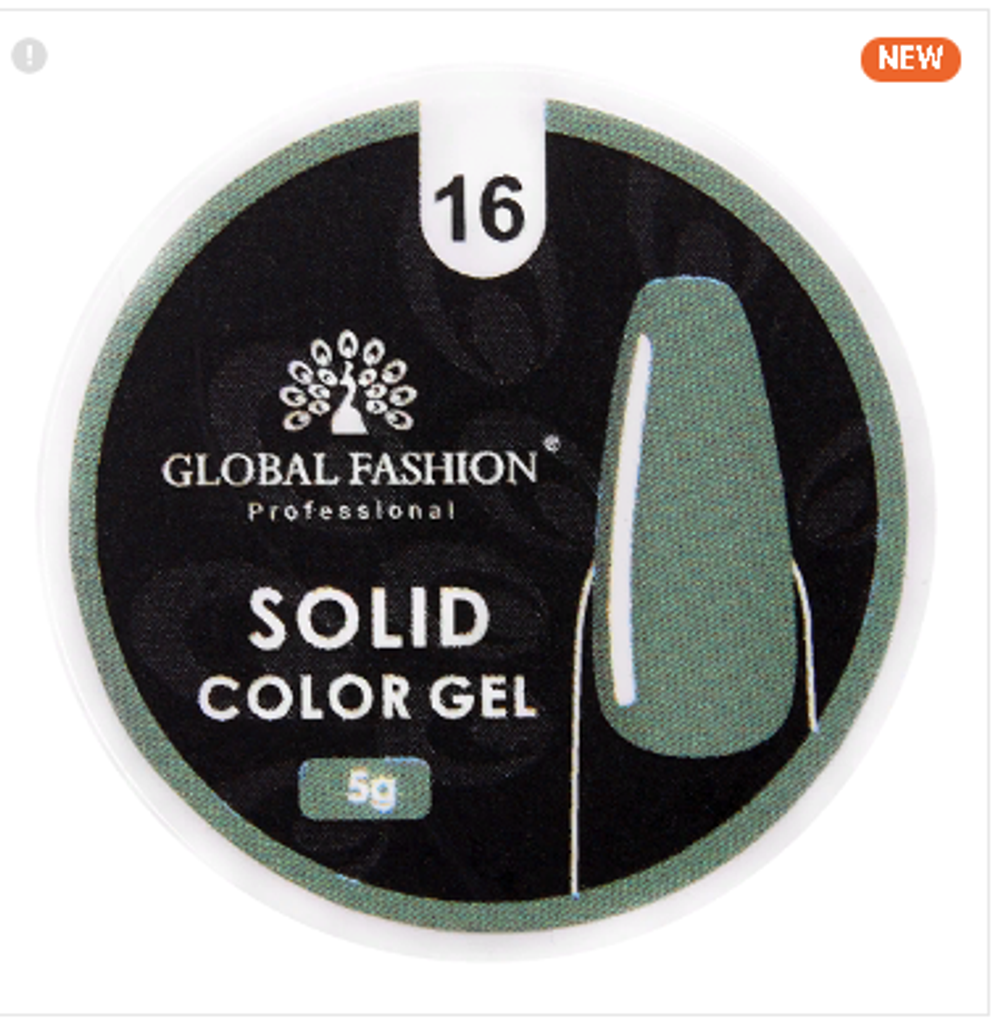 ГЕЛЬ-КРАСКА ПОВЫШЕННОЙ ПЛОТНОСТИ, SOLID COLOR GEL 5 ГР, 16