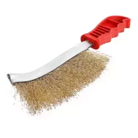 Щетка металлическая с пластмассовой ручкой