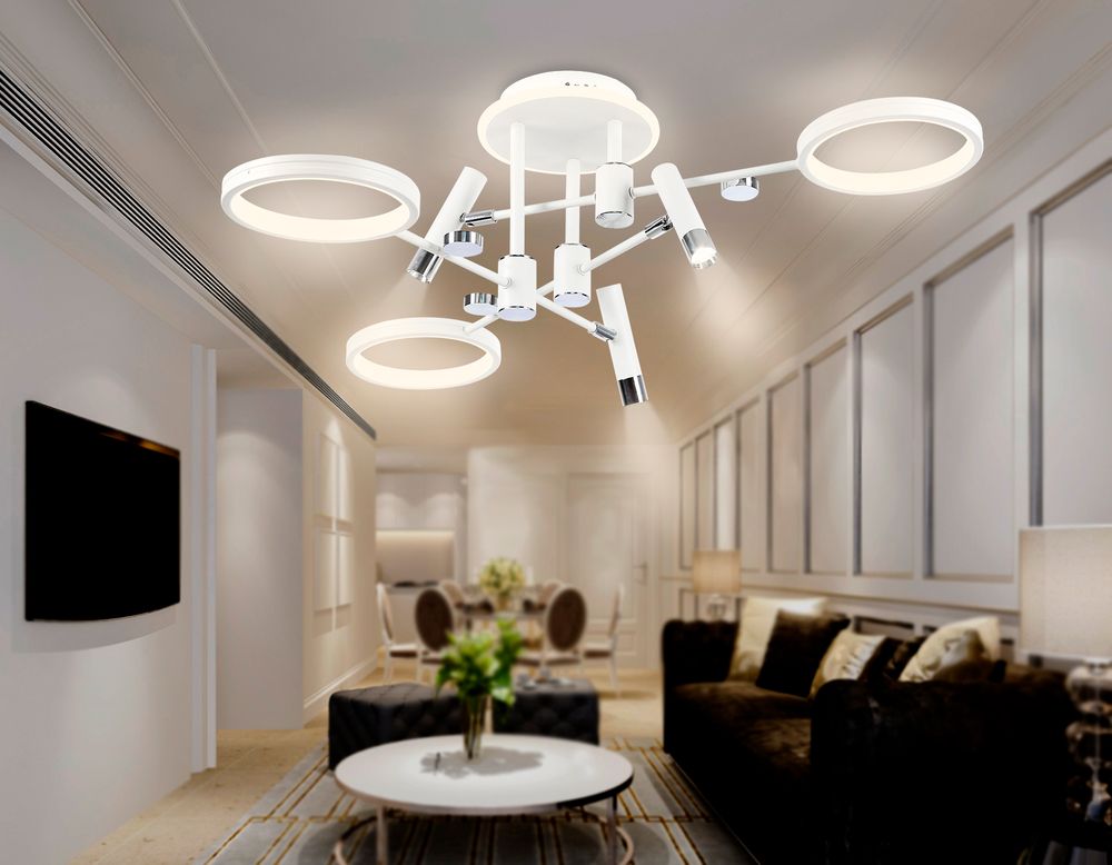 Ambrella Потолочный светодиодный светильник с пультом управления LineTech FL51646