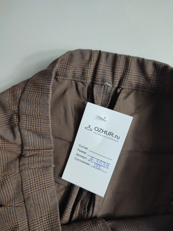 Брюки Uniqlo в клетку, маркировка XL, визуально на 50 размер