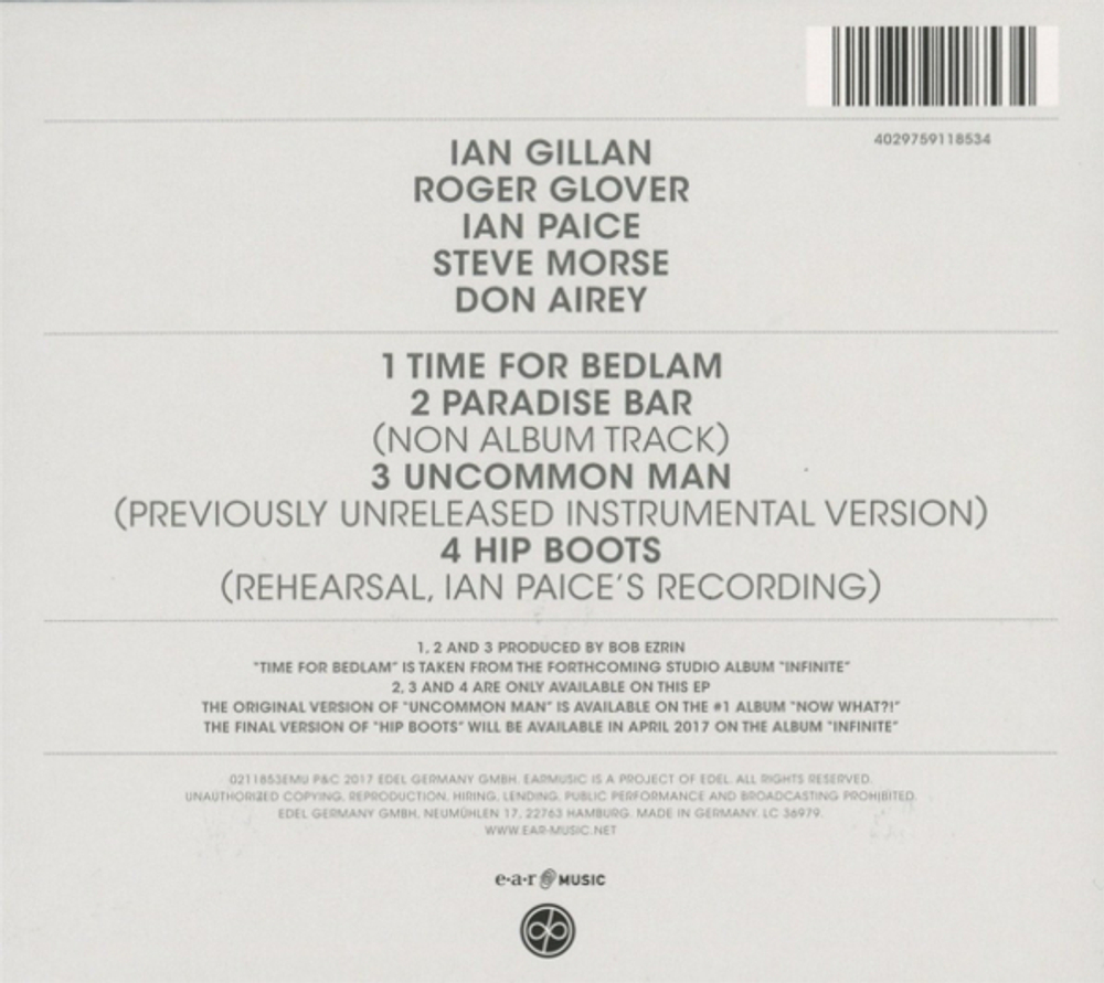 Deep Purple / Time For Bedlam (CD Single)