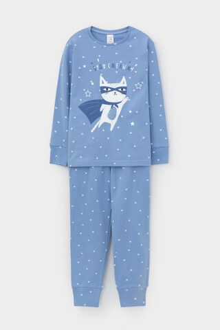 пижама  для мальчика  К 1621/ночное небо на голубом