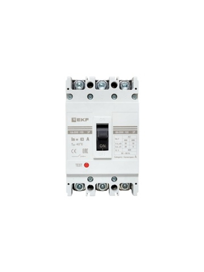 Выключатель автоматический 3п 100/63А 35кА ВА-99М PROxima EKF mccb99-100-63m