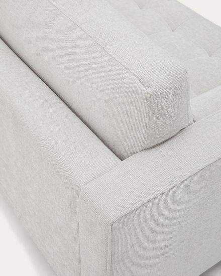 Debra 2-местный диван из перламутровой синели с ножками натурального цвета