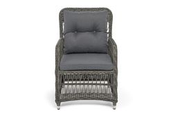 "Цесена" кресло плетеное из искусственного ротанга, цвет графит