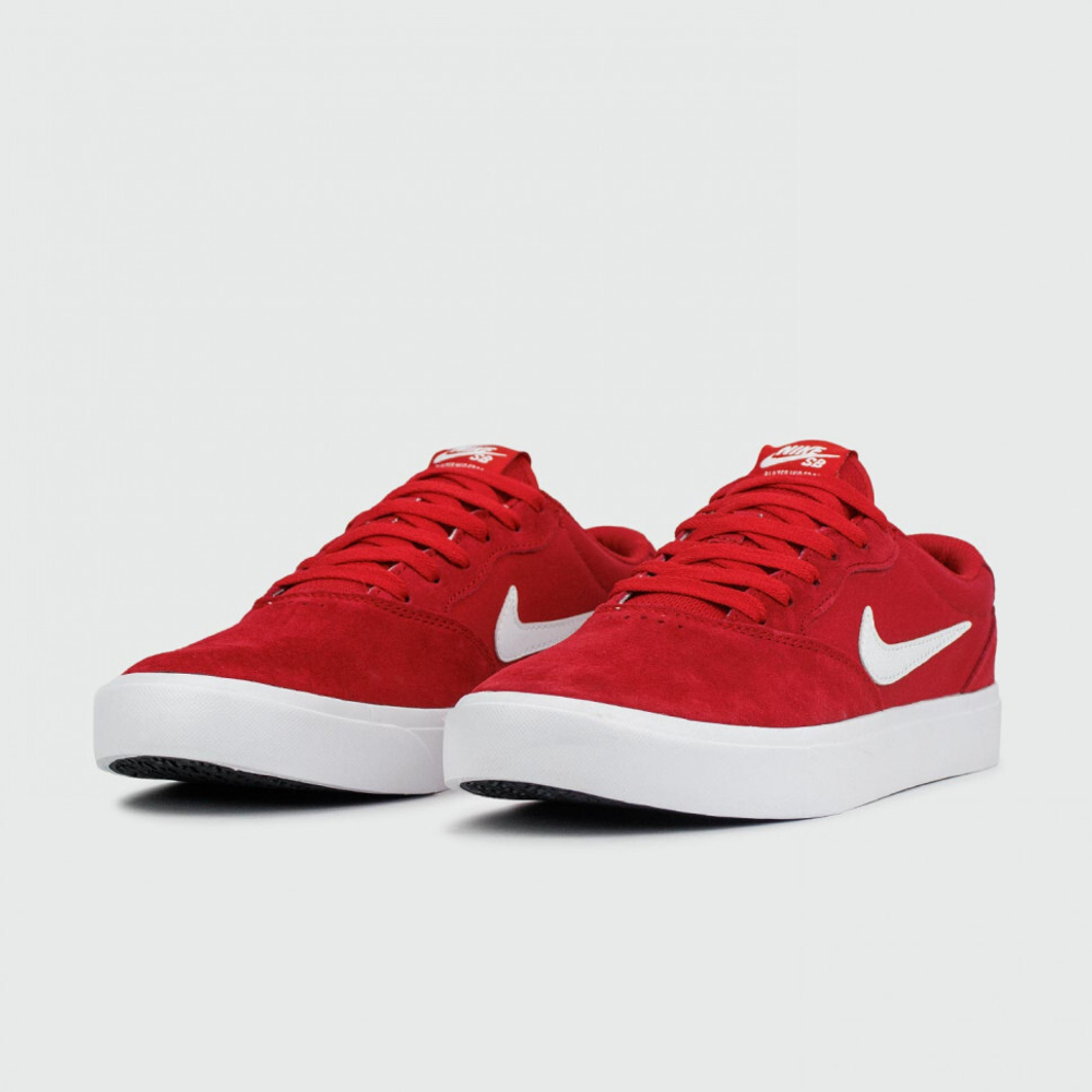 кеды Nike SB Chron Suede Red / White Wmns