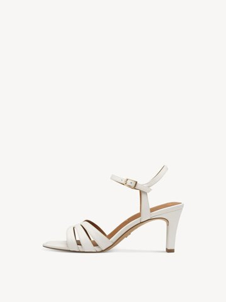 Босоножки кожаные на каблуке Tamaris