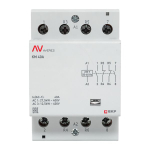 Контактор модульный КМ 40А 2NO+2NC 230В АС (3 мод.) AVERES EKF