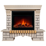 Каминокомплект Real Flame Country 26 WT с очагом Moonblaze Deluxe Black