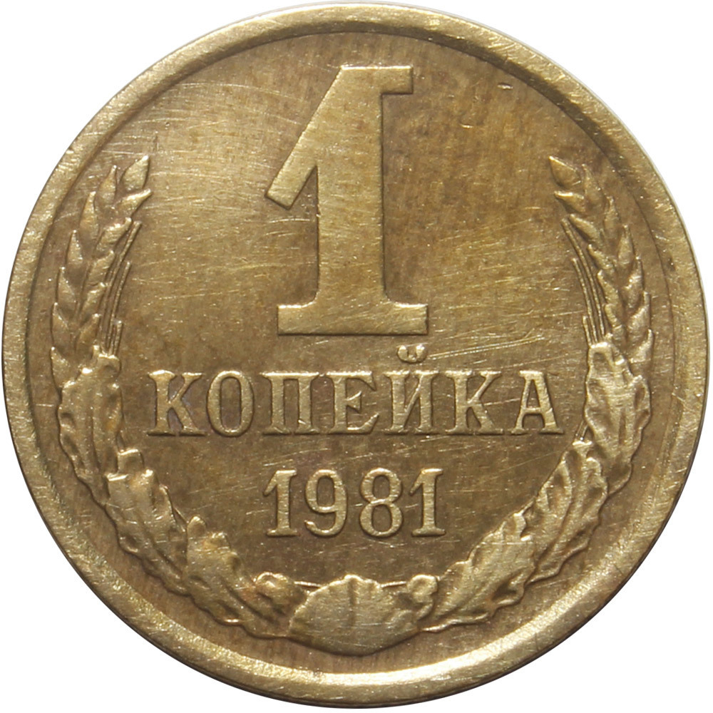 1 копейка 1981 года. VF