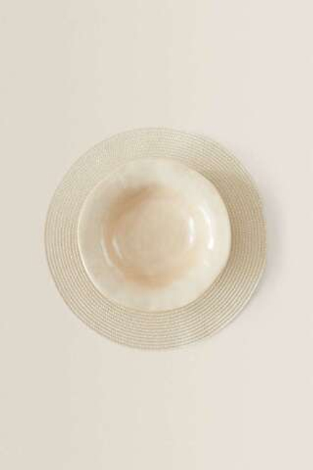 ZARA HOME КРУГЛАЯ САЛФЕТКА (УПАКОВКА ИЗ 2 ШТУК), БЕЖЕВО-КОРИЧНЕВЫЙ