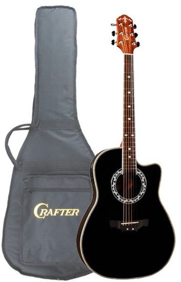 Гитара электроакустическая CRAFTER FSG-270EQ BK  Чехол