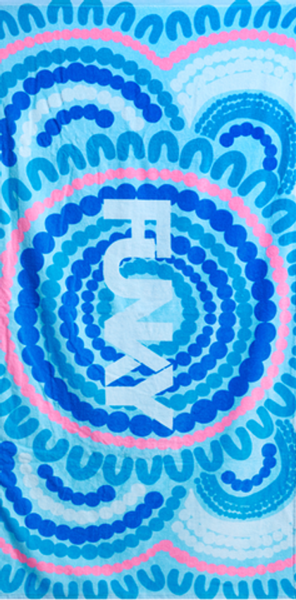 Хлопковое полотенце FUNKY Bundjalung Blue