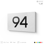 Табличка с номером 94 на дверь квартиры, для офиса, кабинета, аудитории, склада, белая 120х70 мм, Айдентика Технолоджи