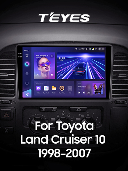 Teyes CC3 2K 9"для Toyota Land Cruiser 100 1998-2007