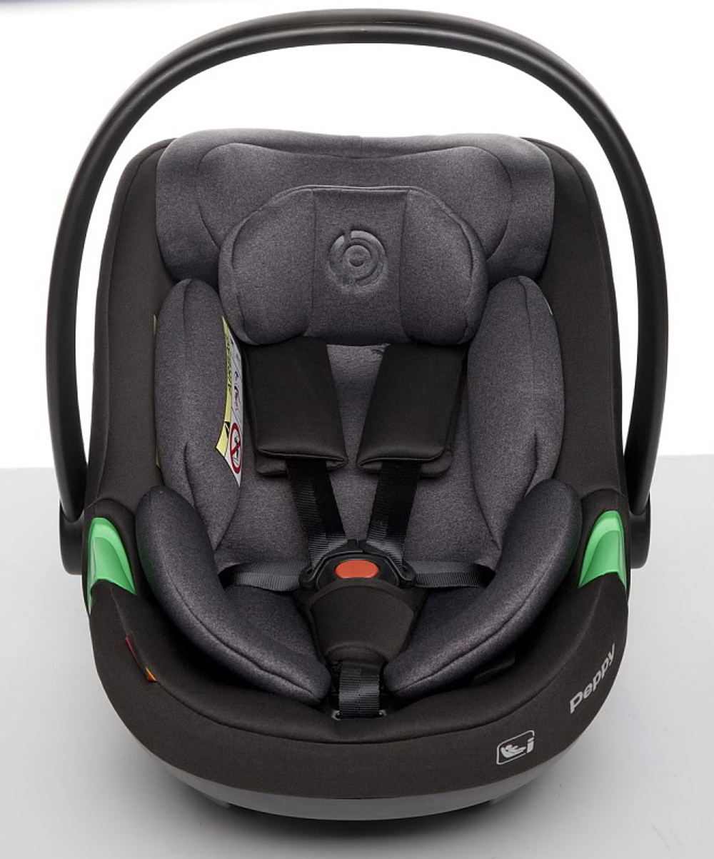 Детская коляска Peppy Monaco Thermo 3 в 1 с автокреслом First Black