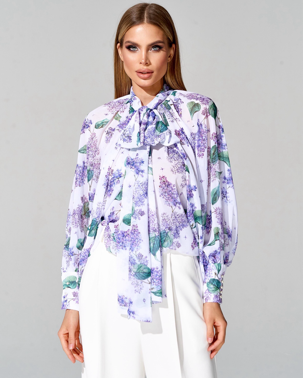Блуза-аскот Lilac