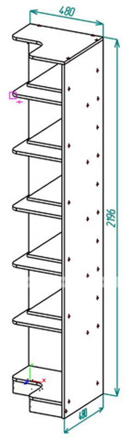 Прихожая СОФИЯ-7 стеллаж