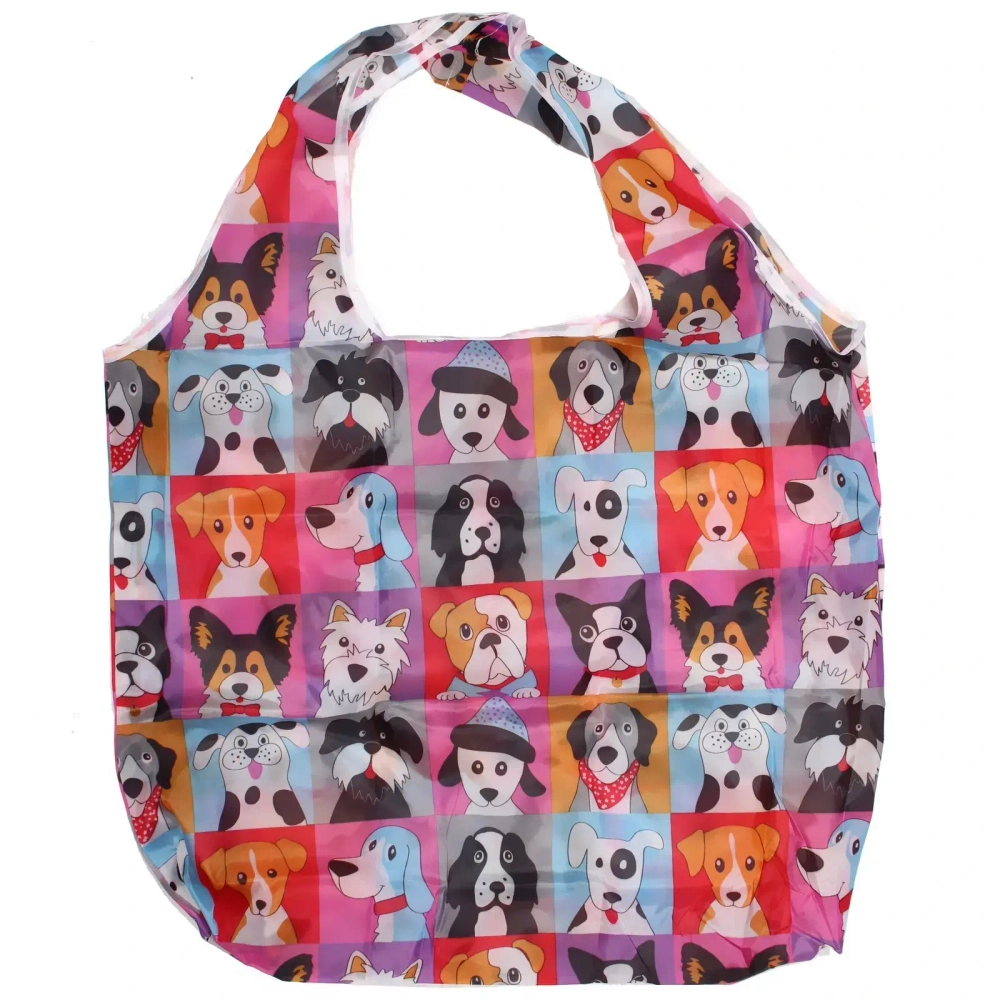 Сумка - шоппер «ИДЕЯДОМА», принт собачки,65*46см/нагрузка до 10кг (инд. пакет истикер)