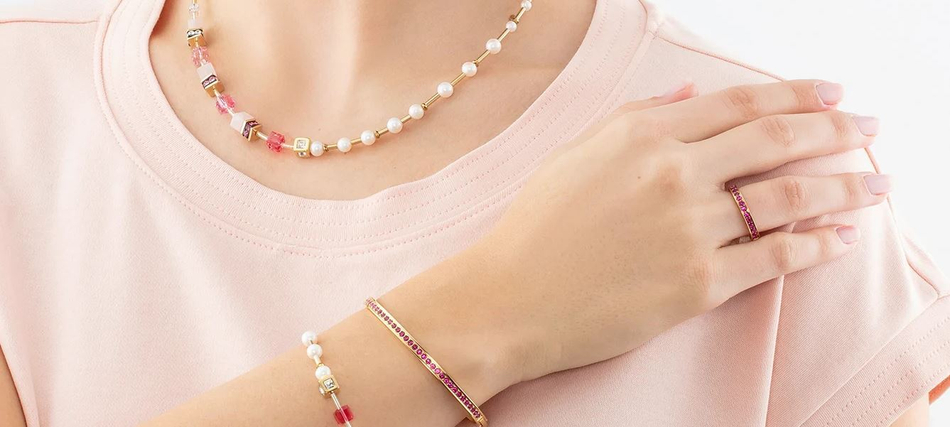 Браслет Coeur de Lion Pink-Gold 19 см 0127/37-0416