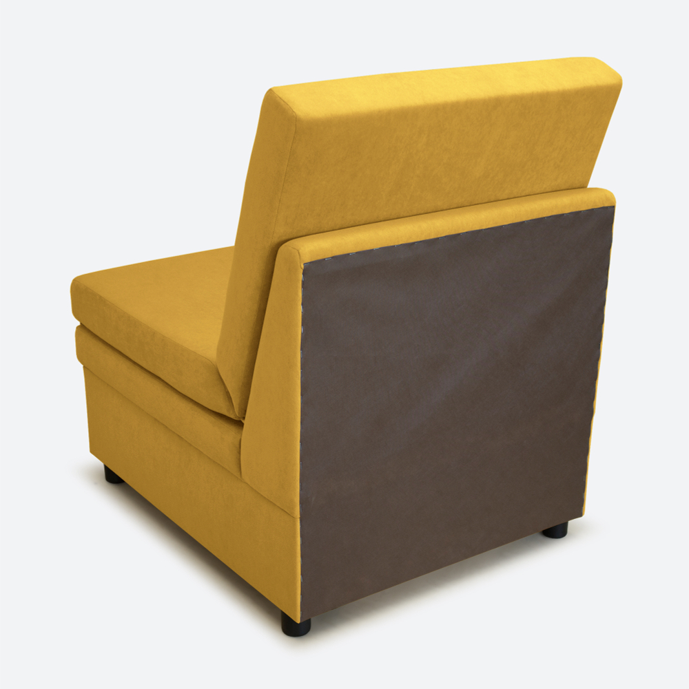 Кресло-кровать "Экономик" 70 см, велюр Dream Yellow