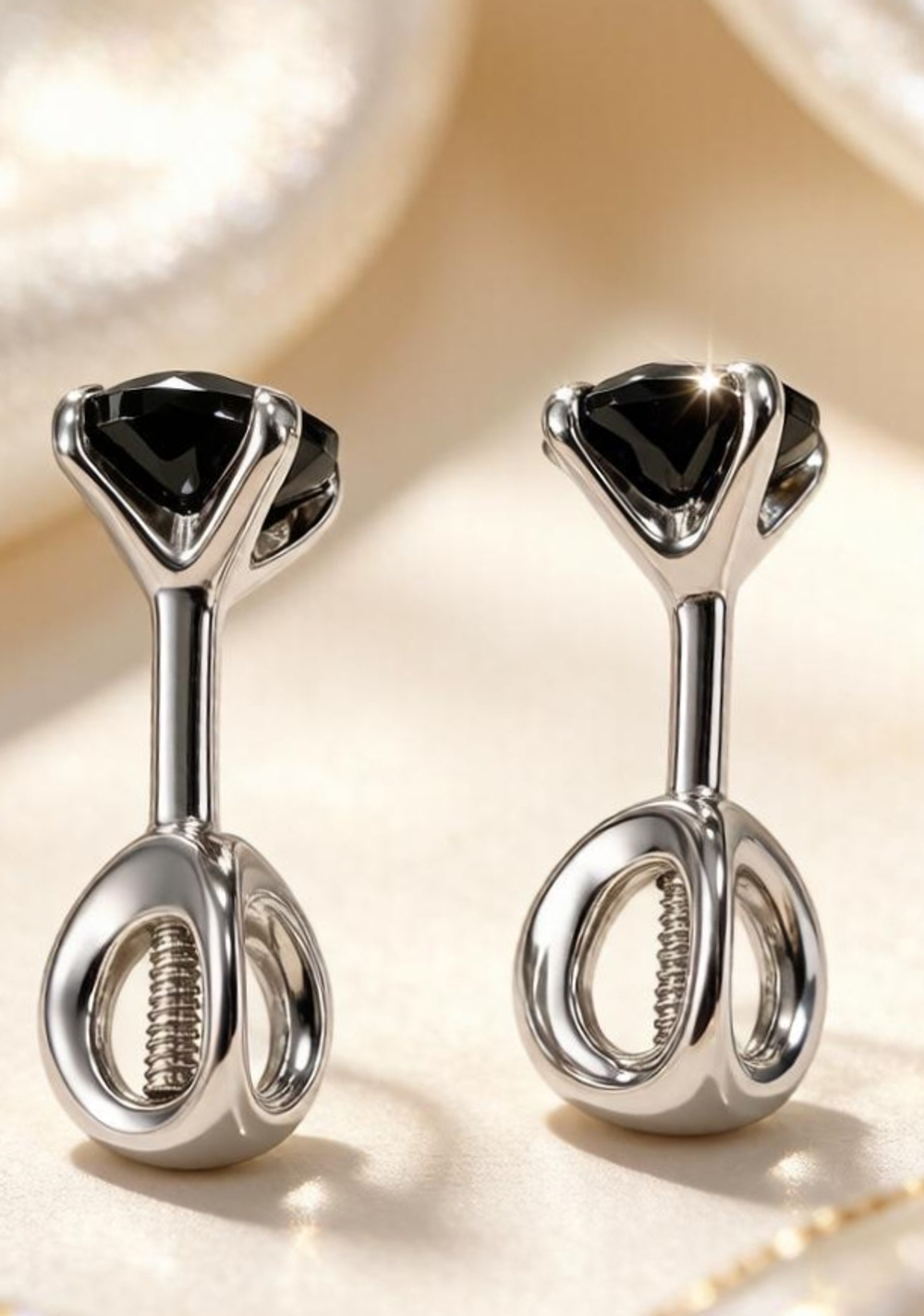 Ювелирные серьги из серебра 925 пробы
