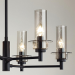 6555/6C CLASSI LN25 29 черный/дымчатый/металл/стекло Люстра потолочная E14 6*40W 220V MADONNA