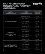Фитбол высокой плотности GB-110 антивзрыв, 1200 гр, серый, 65 см