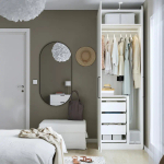 Гардероб- IKEA PAX/FORSAND / ПАКС/ ФОРСАНД ИКЕА, 75х60х236 см, белый
