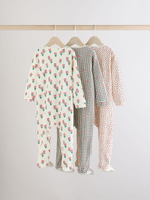 Комбинезон / Cлип для малышей Next E18-364, 3 шт., Молочный, Серый