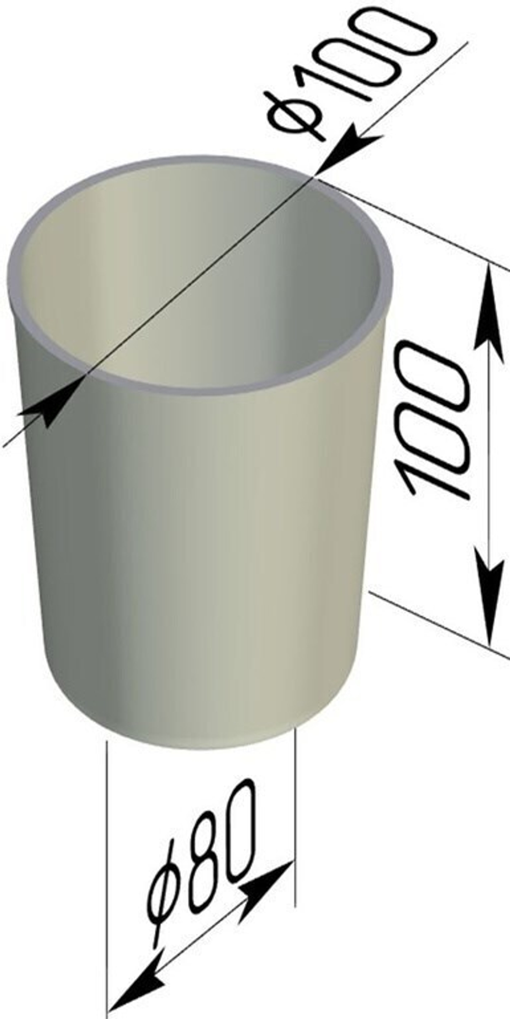 Форма для выпечки хлеба круглая 100х100 мм