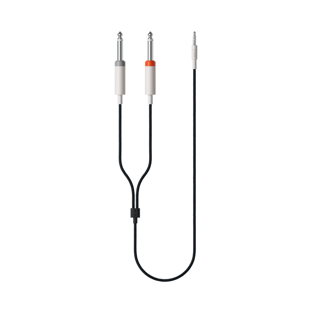 Teenage Engineering field textile audio cable, 3.5 mm - 2x 6.35 mm