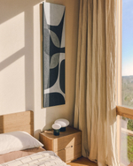 Абстрактная черно-белая картина Onure, 45 x 180 см