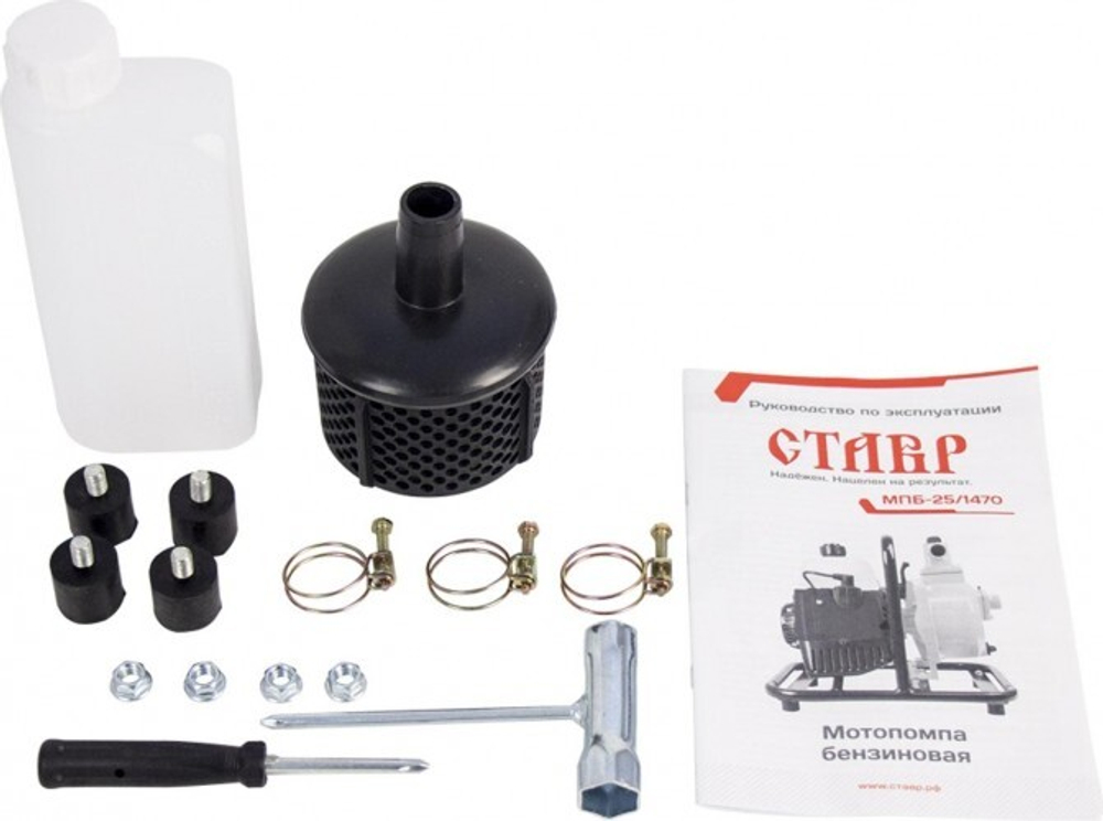 Мотопомпа бензиновая для слабозагрязненной воды СТАВР МПБ-25/1470 ст25-1470мпб