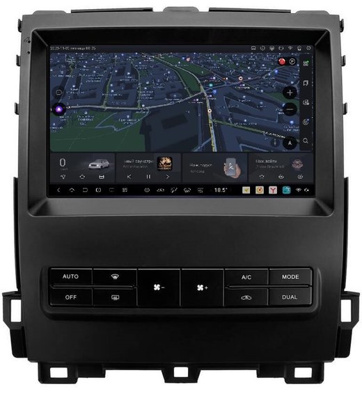 Магнитола для Lexus GX470 J120, Toyota Land Cruiser Prado 120 (климат на большом экране, рамка 9") - Carmedia SF-9696-2 QLed+2K, Android 13, UIS7870 (DUDU7), CarPlay, SIM-слот